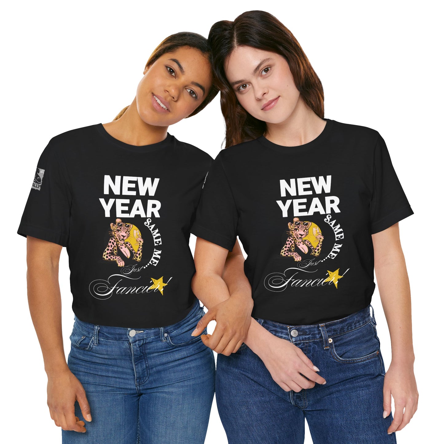 New Year, Same Me… Just Fancier! Black T-Shirt