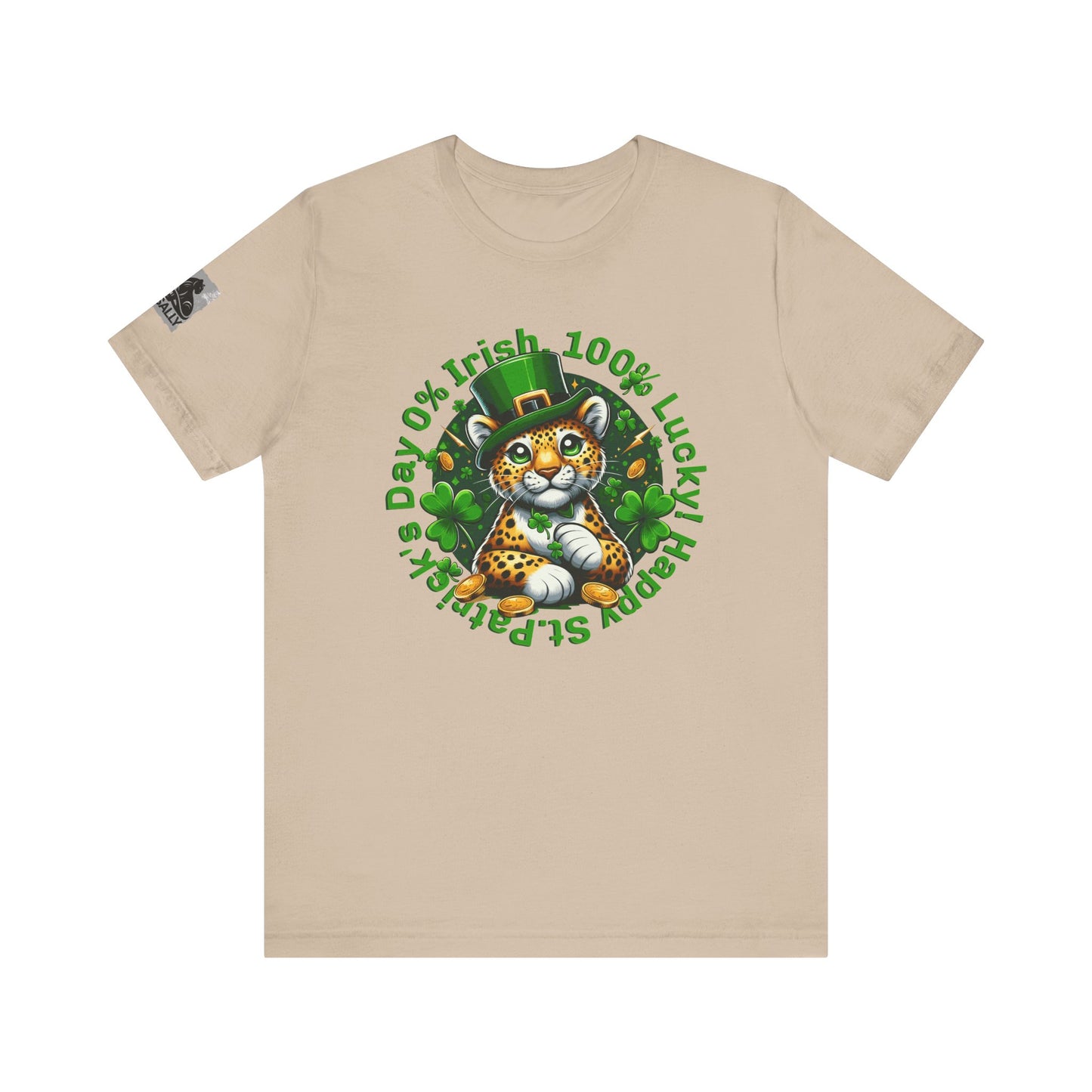 0% Irish, 100% Lucky! Cute Version– St. Patrick’s Day Humor T-Shirt