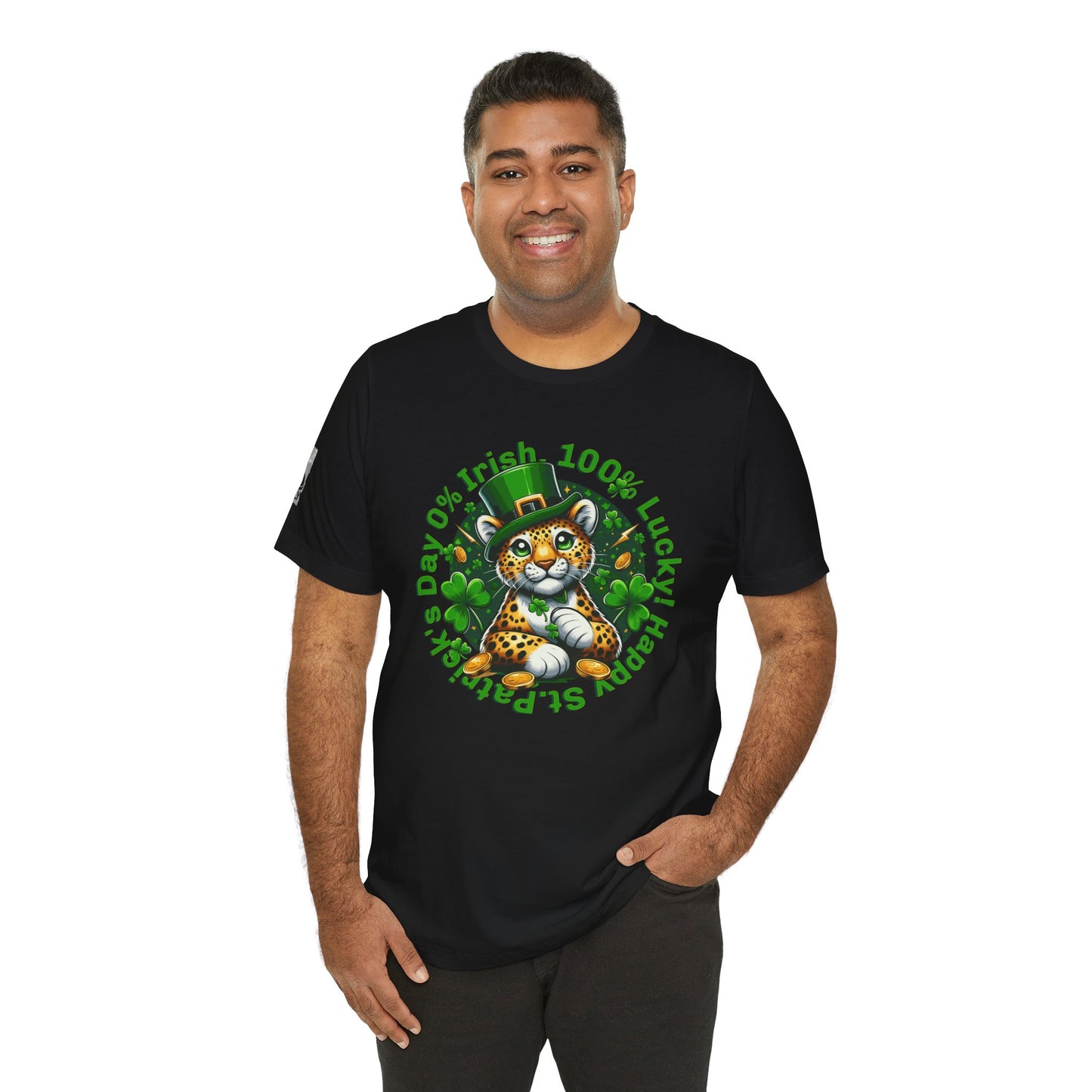 0% Irish, 100% Lucky! Cute Version– St. Patrick’s Day Humor T-Shirt