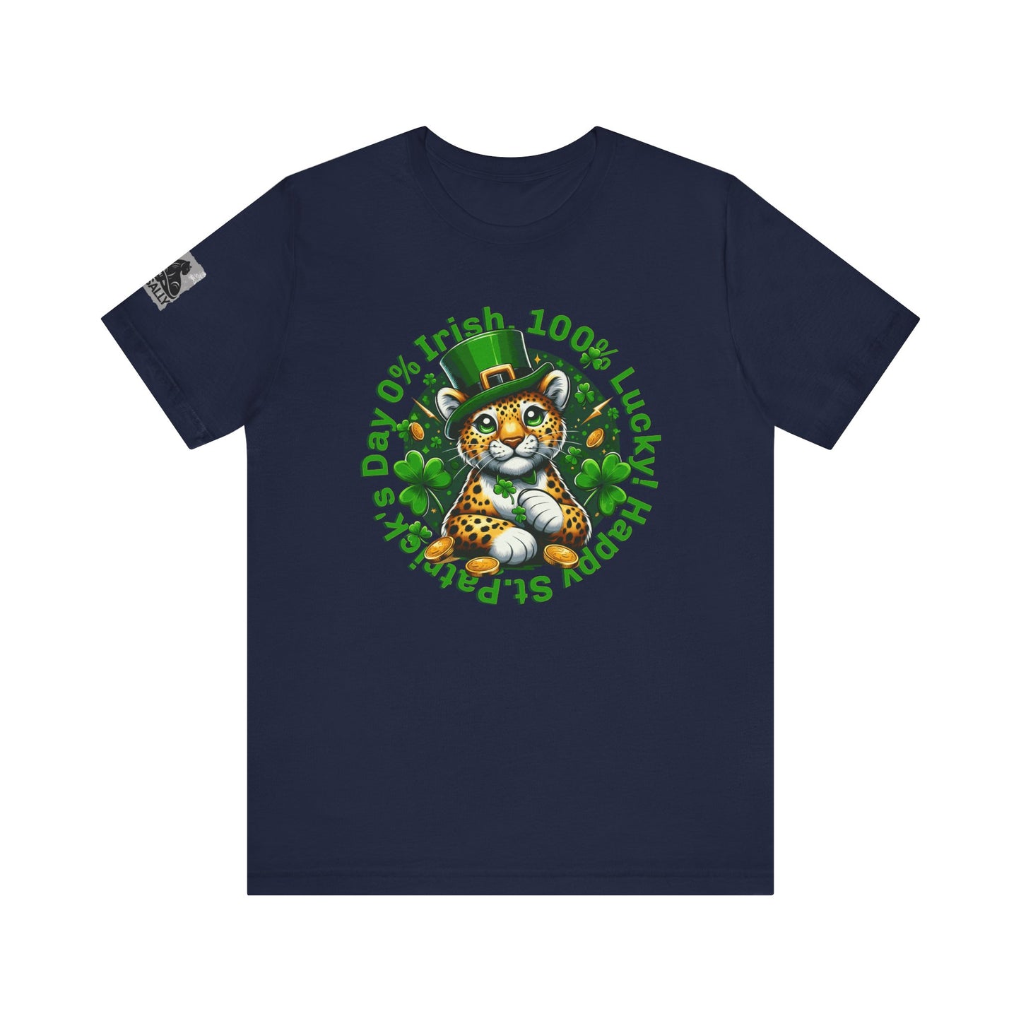 0% Irish, 100% Lucky! Cute Version– St. Patrick’s Day Humor T-Shirt