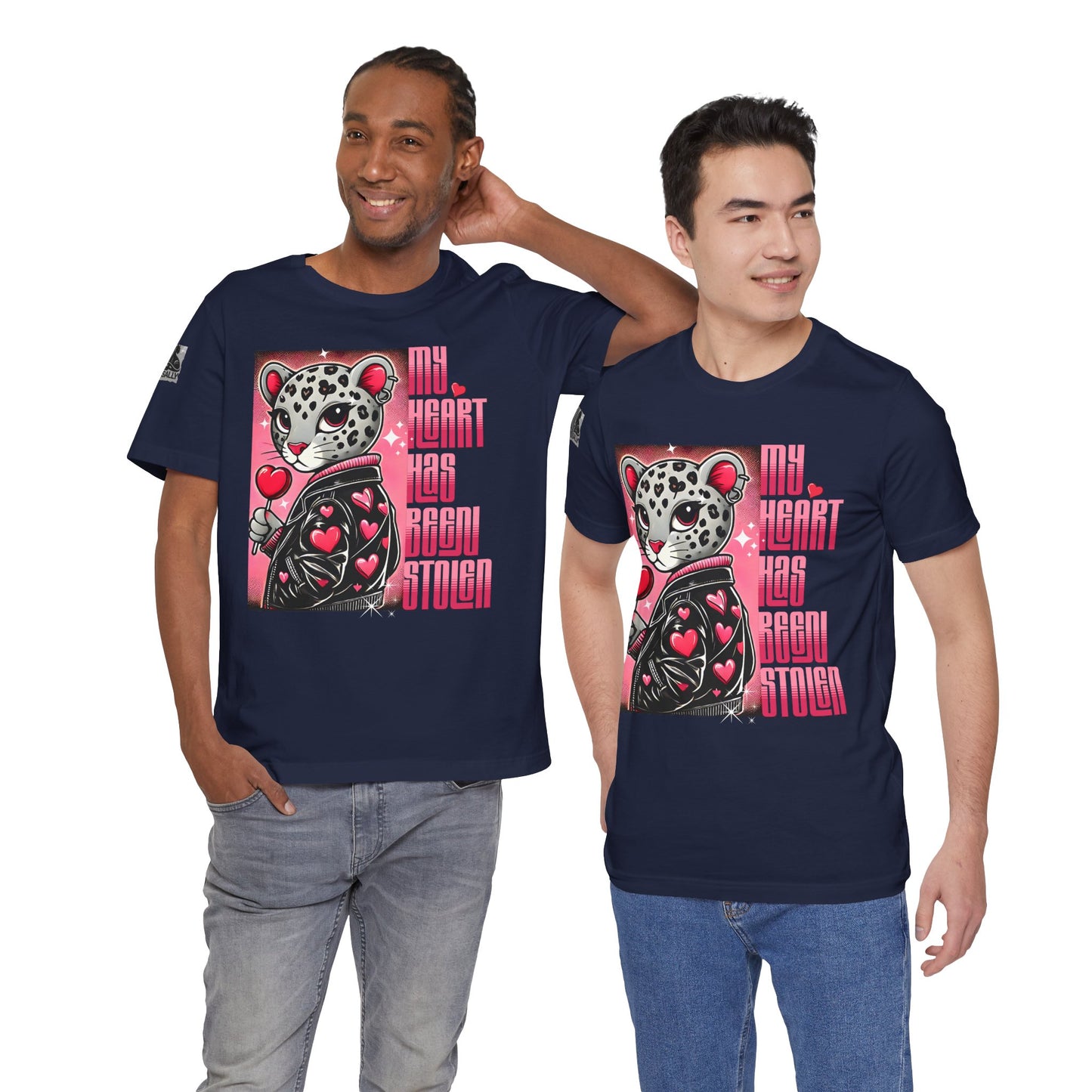 Leopard Print, Heart Stolen No.1 – Valentine's Day Statement T-Shirt