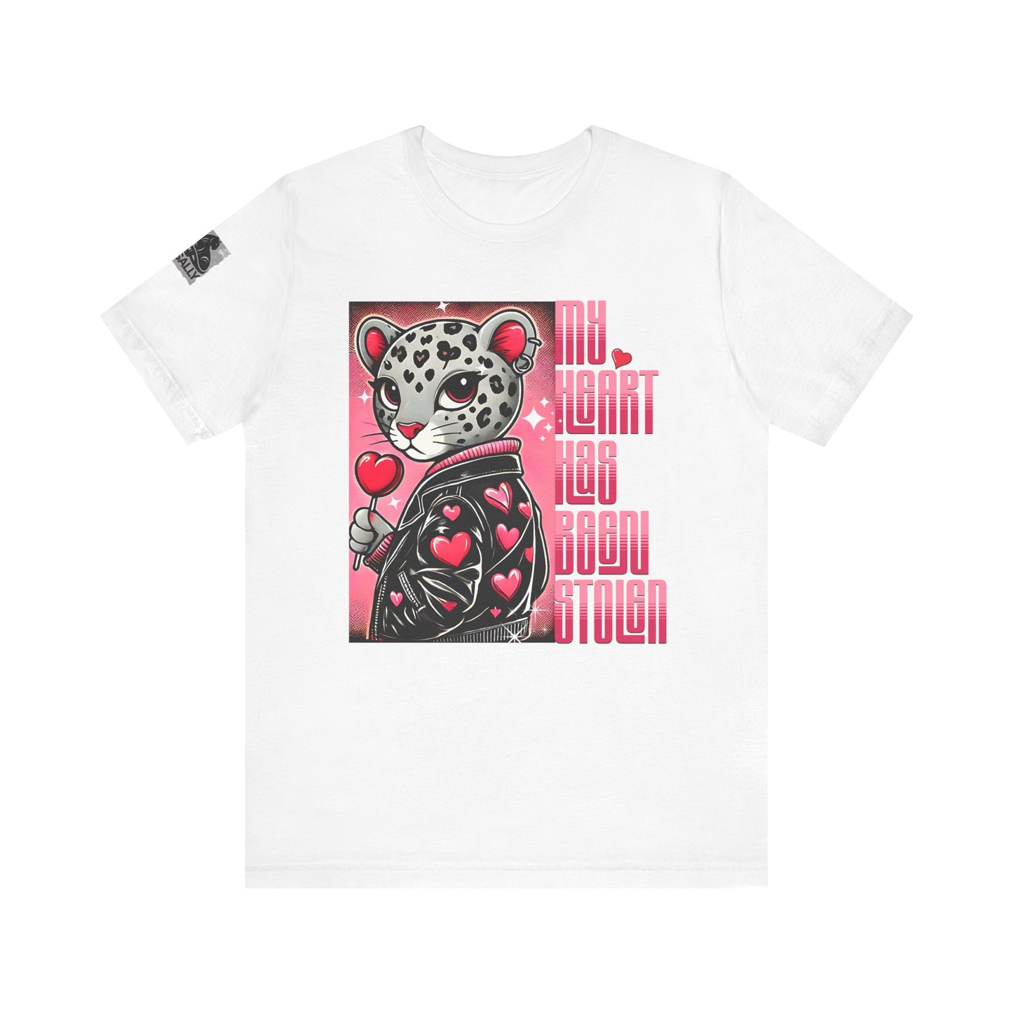 Leopard Print, Heart Stolen No.1 – Valentine's Day Statement T-Shirt