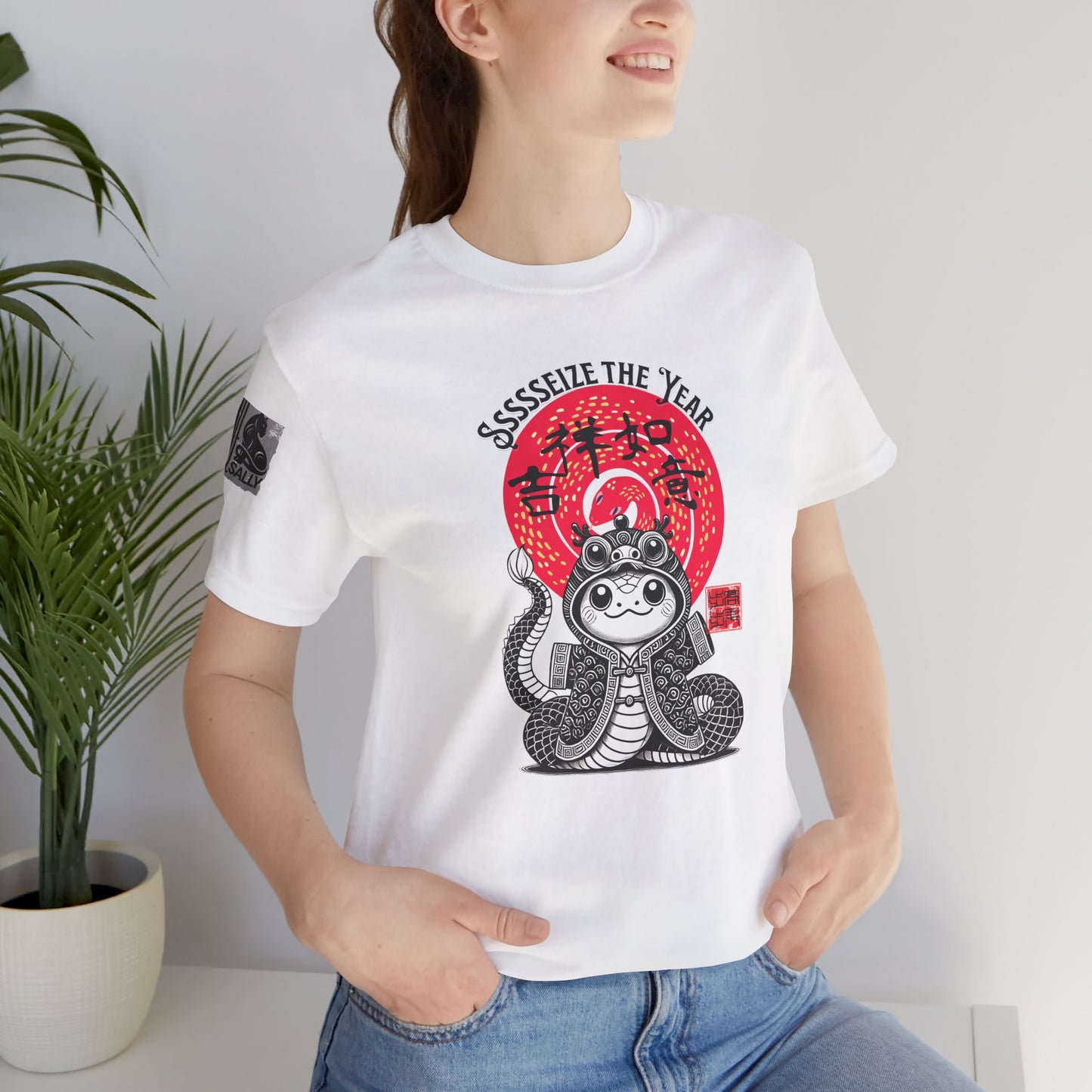 Ssssseize the Year – Lunar Snake Design White T-Shirt