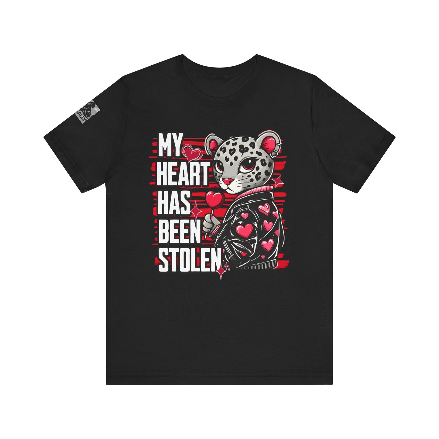 Leopard Print, Heart Stolen No.2 – Valentine's Day Statement T-Shirt