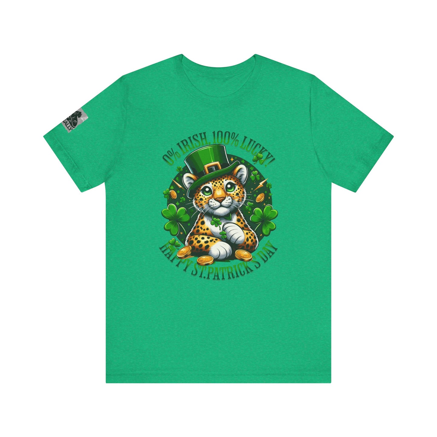 0% Irish, 100% Lucky! Elegant Version – St. Patrick’s Day Humor T-Shirt