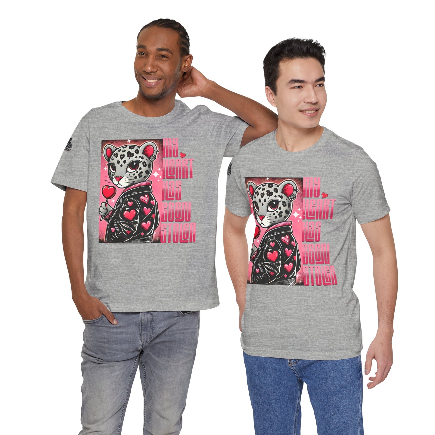 Leopard Print, Heart Stolen No.1 – Valentine's Day Statement T-Shirt