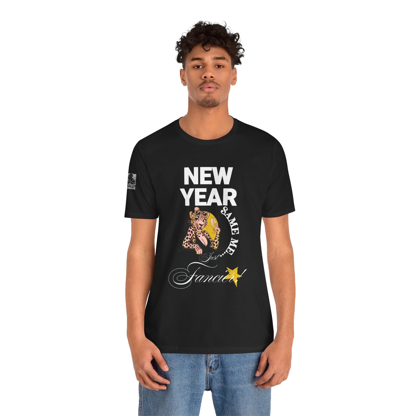 New Year, Same Me… Just Fancier! Black T-Shirt