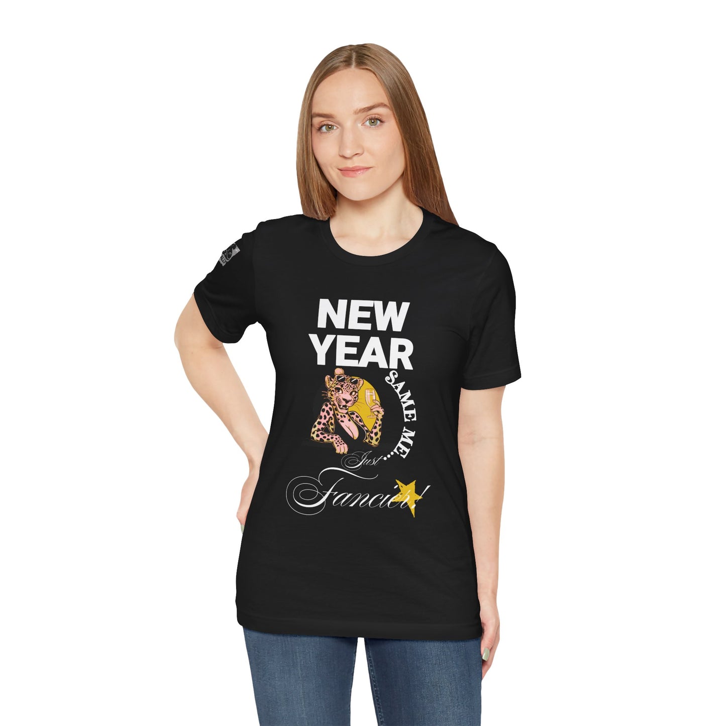 New Year, Same Me… Just Fancier! Black T-Shirt