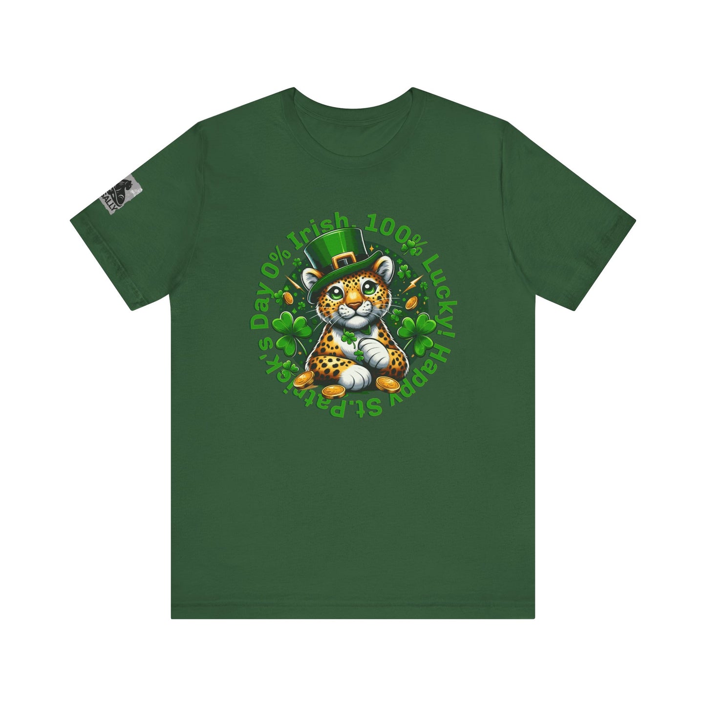 0% Irish, 100% Lucky! Cute Version– St. Patrick’s Day Humor T-Shirt