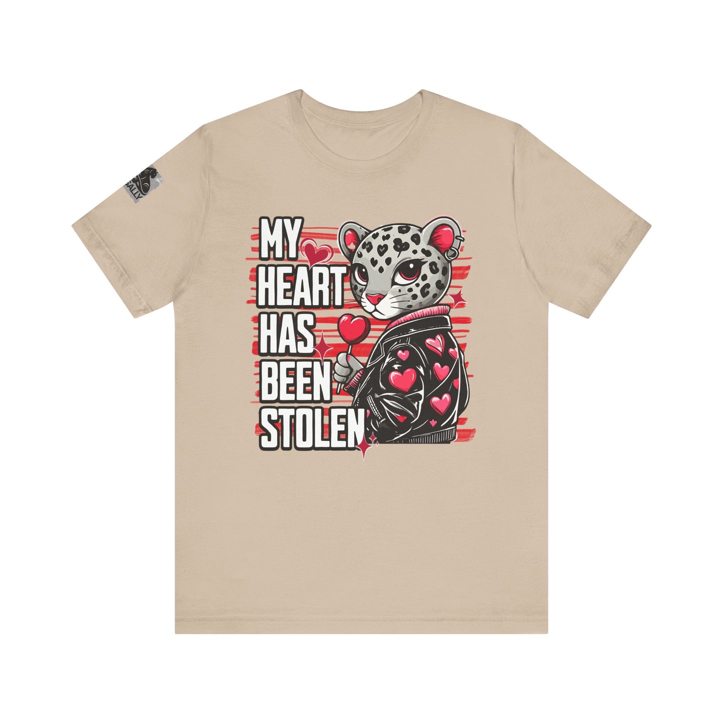 Leopard Print, Heart Stolen No.2 – Valentine's Day Statement T-Shirt