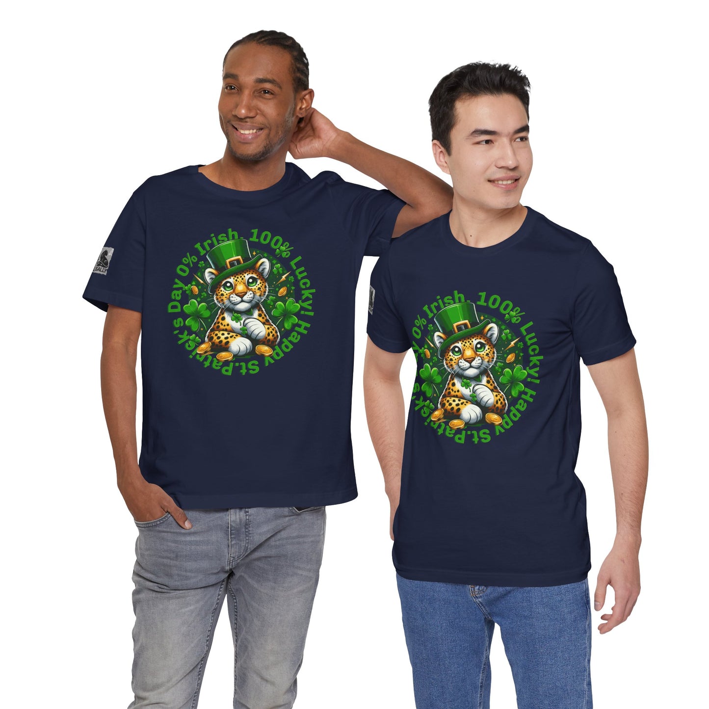 0% Irish, 100% Lucky! Cute Version– St. Patrick’s Day Humor T-Shirt