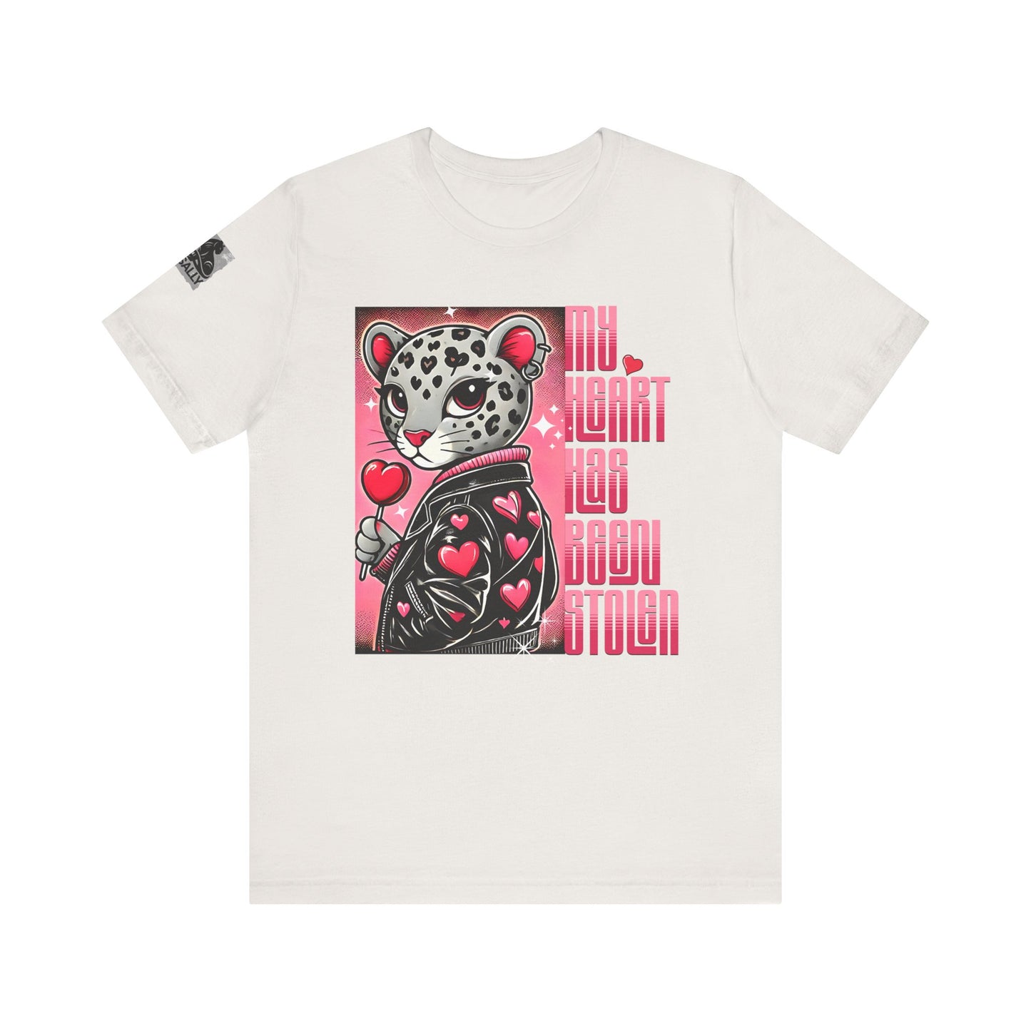 Leopard Print, Heart Stolen No.1 – Valentine's Day Statement T-Shirt