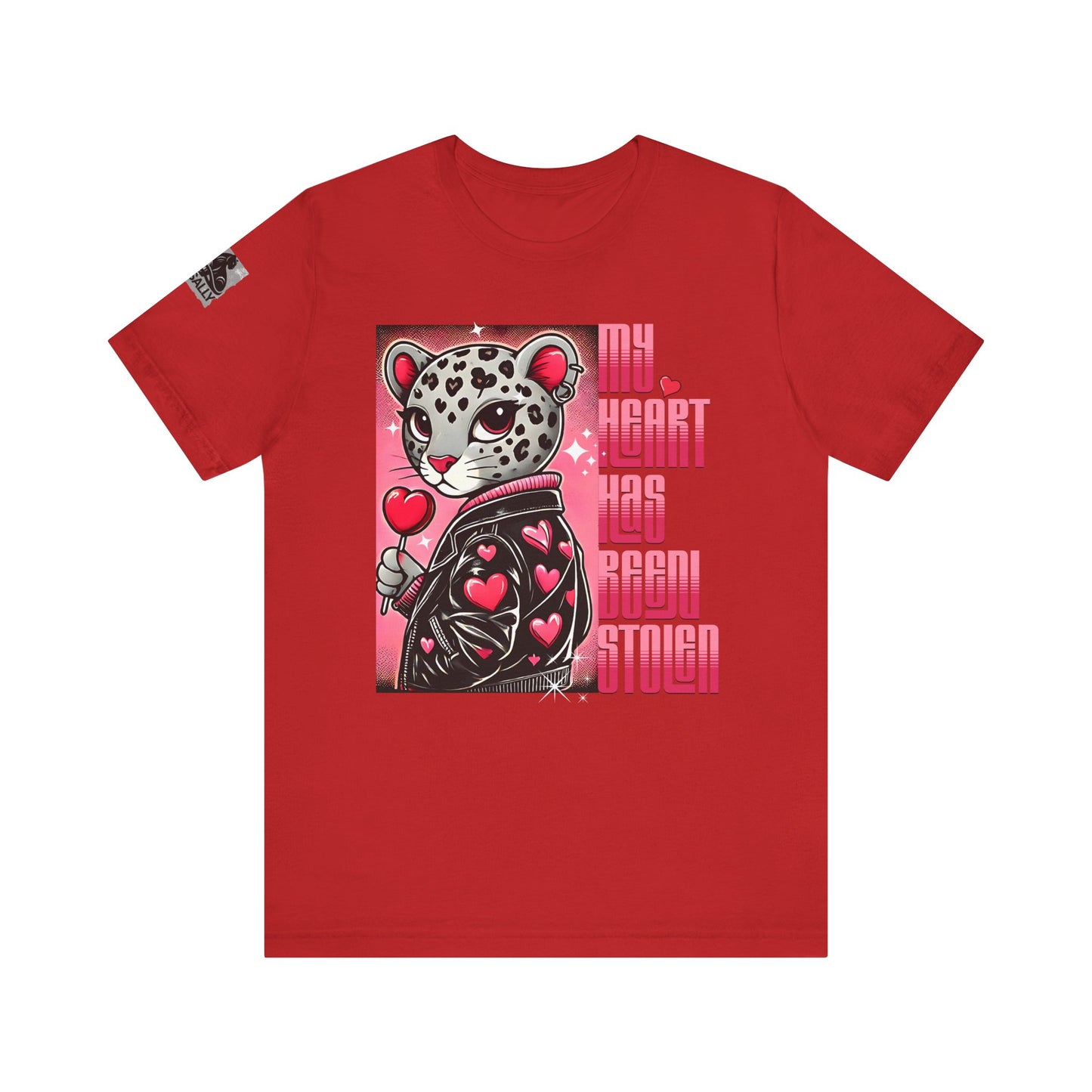 Leopard Print, Heart Stolen No.1 – Valentine's Day Statement T-Shirt