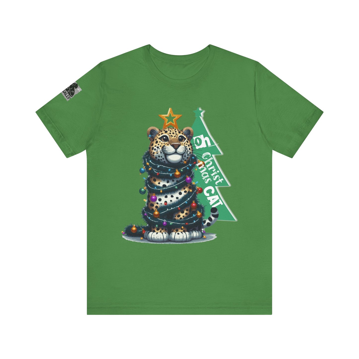 Oh, Christmas Cat! Green T-Shirt