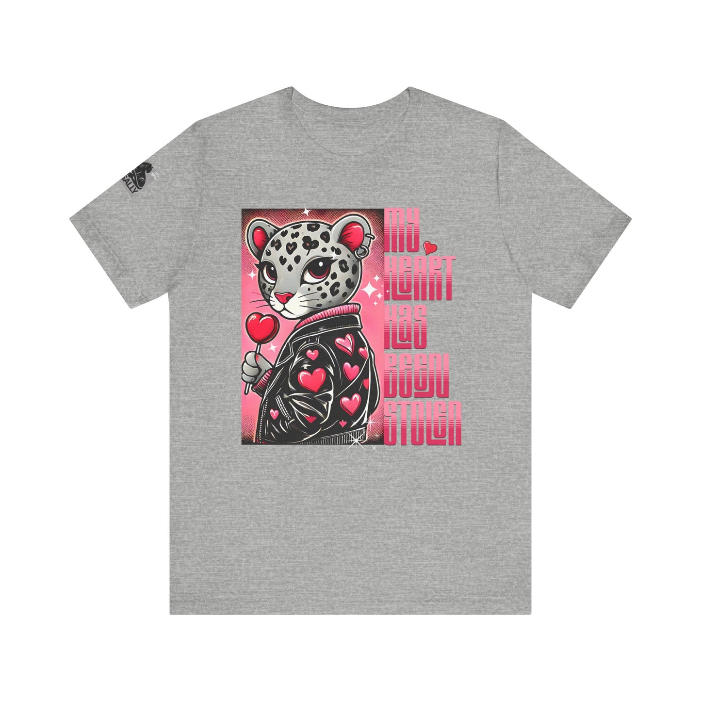 Leopard Print, Heart Stolen No.1 – Valentine's Day Statement T-Shirt