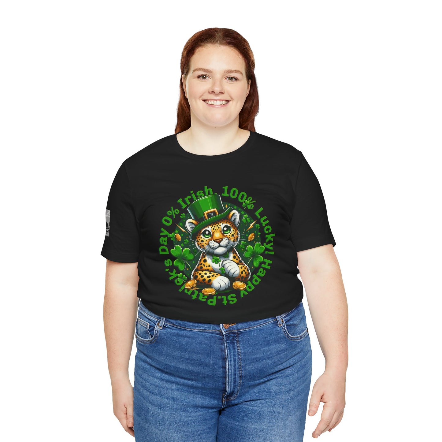 0% Irish, 100% Lucky! Cute Version– St. Patrick’s Day Humor T-Shirt