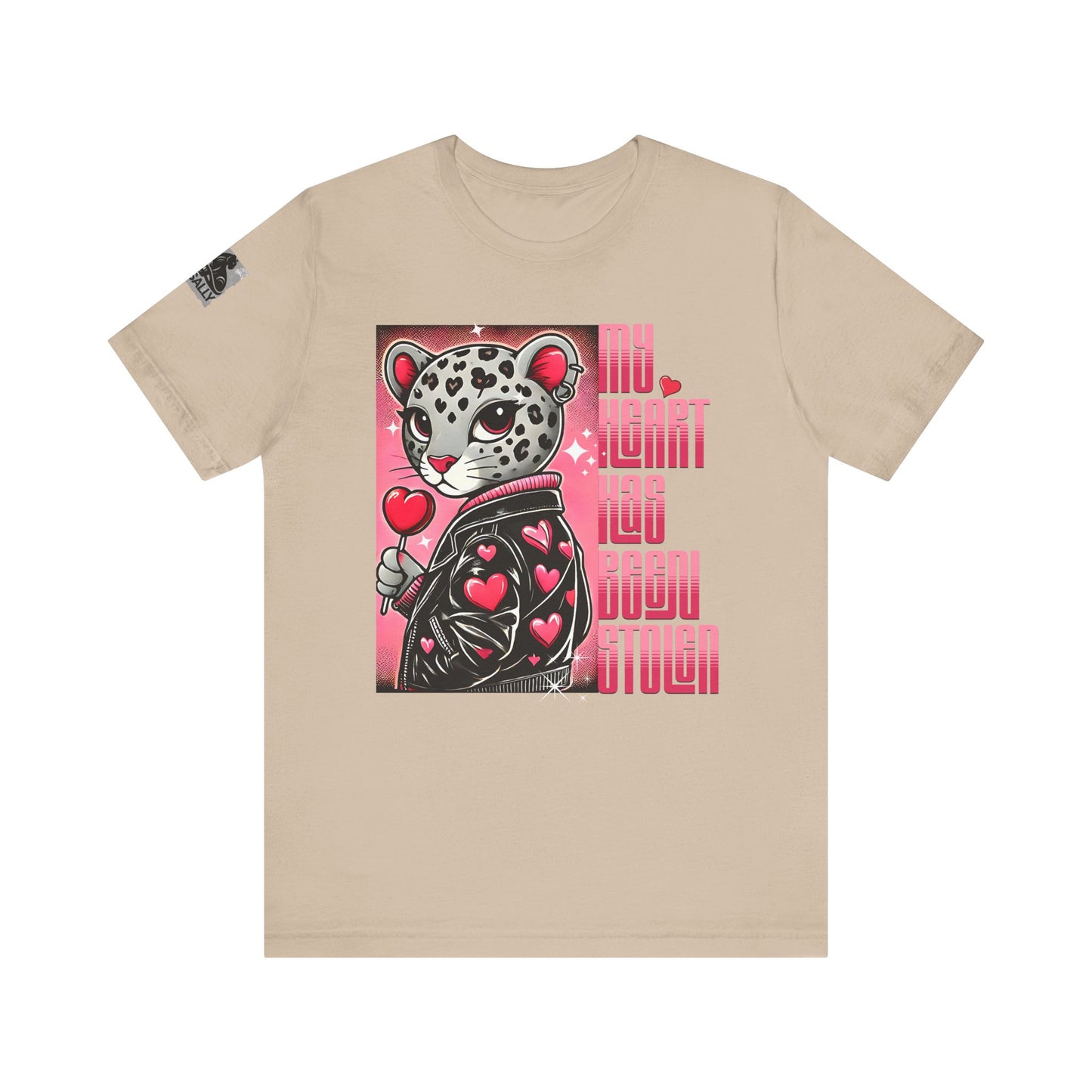 Leopard Print, Heart Stolen No.1 – Valentine's Day Statement T-Shirt