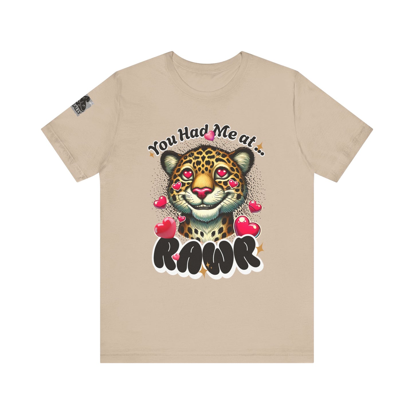 You Had Me at Rawr – Funny Valentine's Day Leopard White T-Shirt