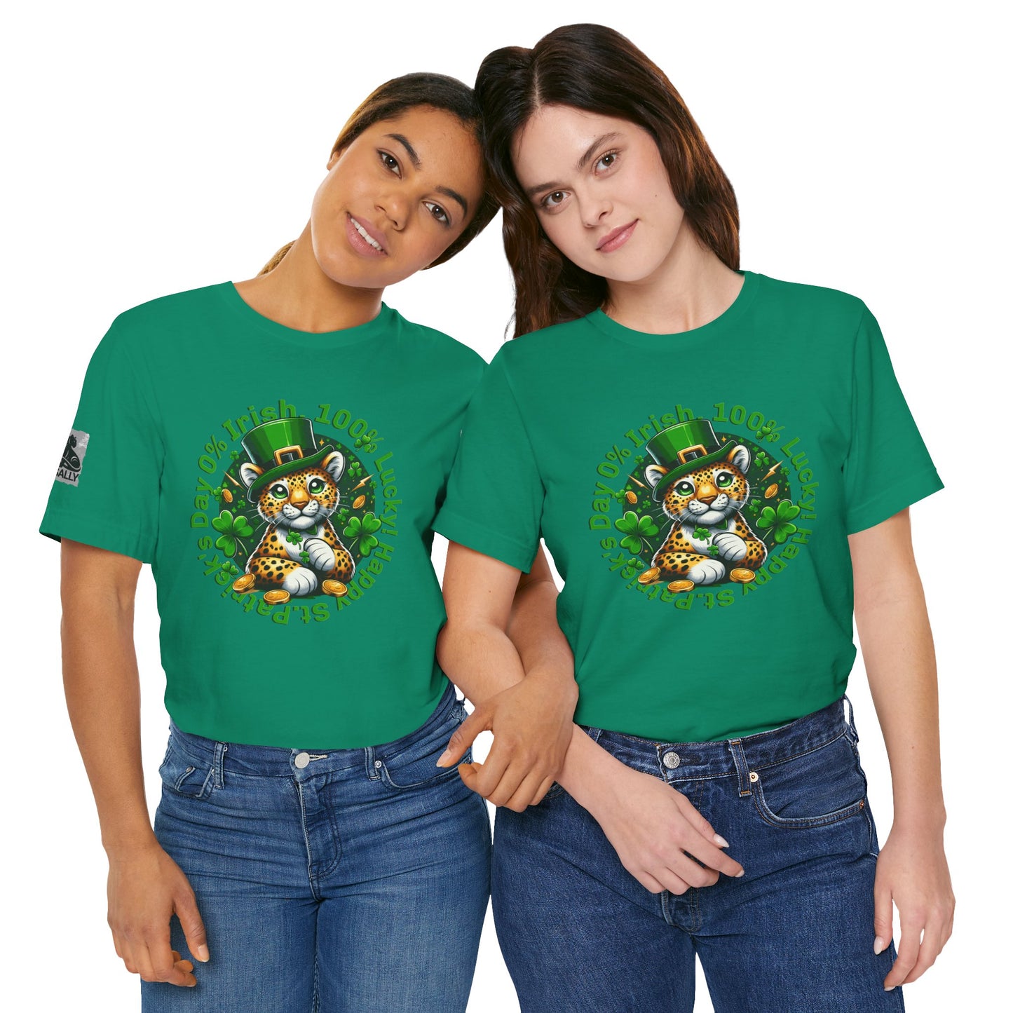 0% Irish, 100% Lucky! Cute Version– St. Patrick’s Day Humor T-Shirt