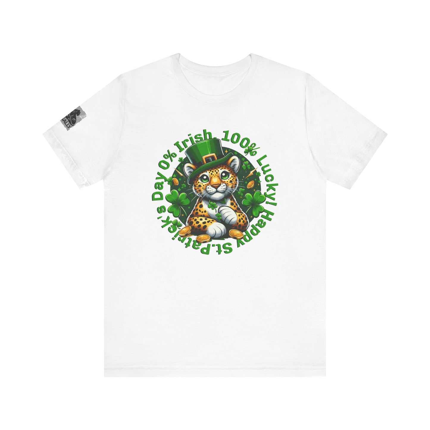 0% Irish, 100% Lucky! Cute Version– St. Patrick’s Day Humor T-Shirt