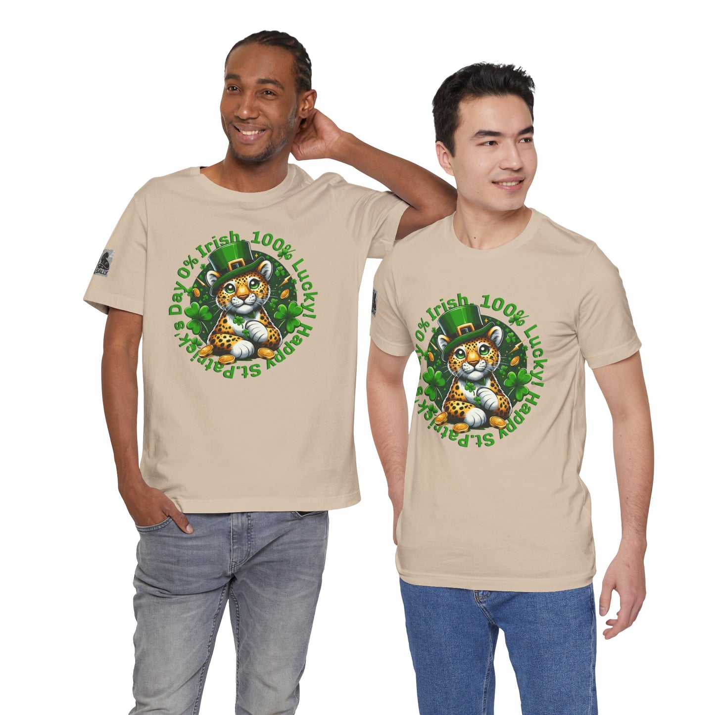 0% Irish, 100% Lucky! Cute Version– St. Patrick’s Day Humor T-Shirt