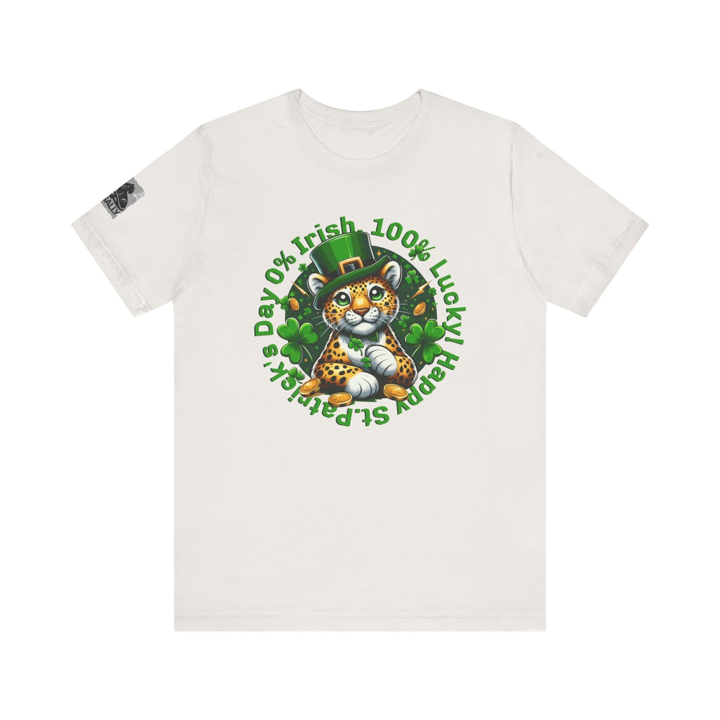 0% Irish, 100% Lucky! Cute Version– St. Patrick’s Day Humor T-Shirt