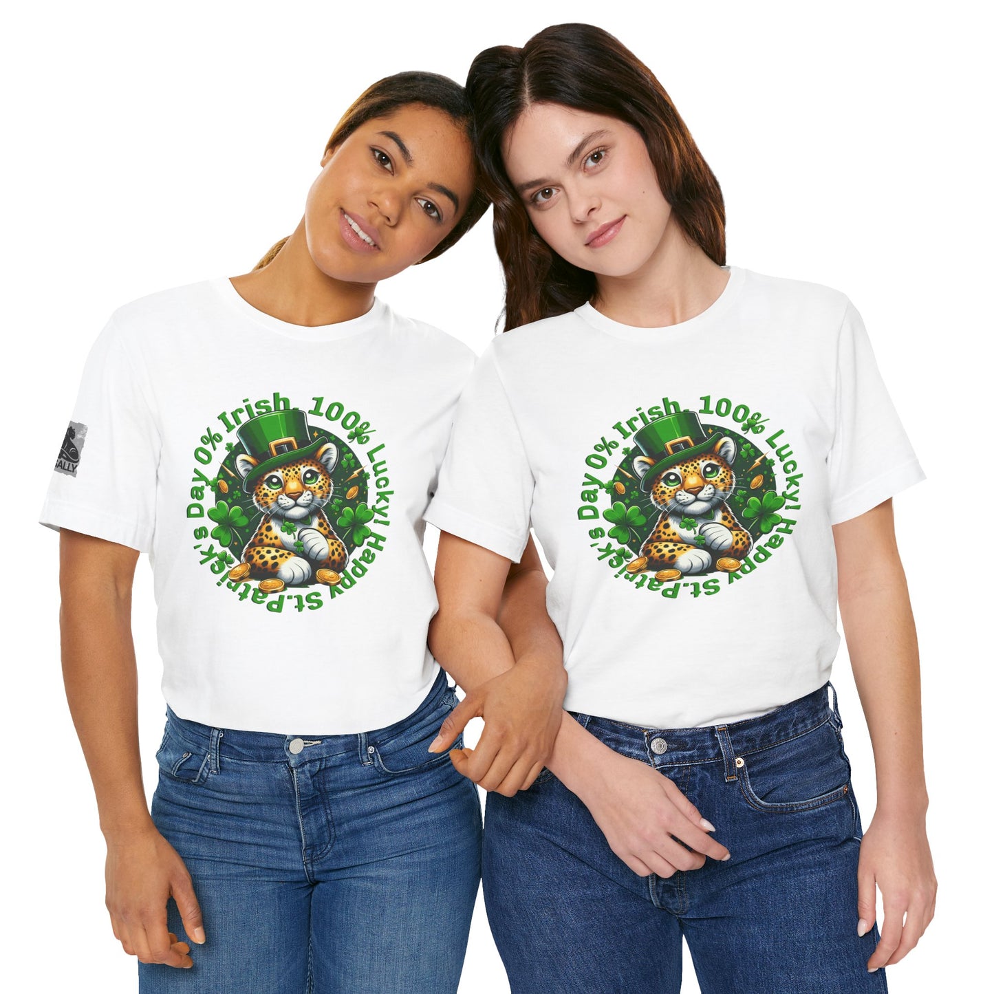 0% Irish, 100% Lucky! Cute Version– St. Patrick’s Day Humor T-Shirt