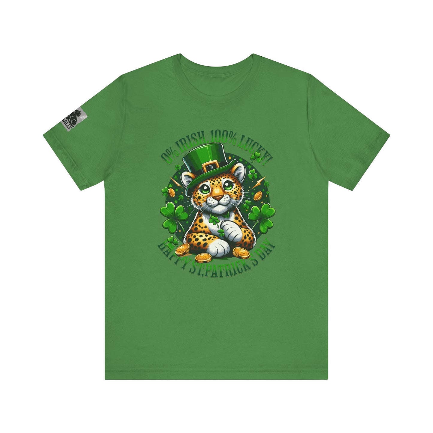 0% Irish, 100% Lucky! Elegant Version – St. Patrick’s Day Humor T-Shirt